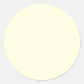 Licht geel ronde sticker (Voorkant)