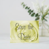 Licht Geel sparen de Datum Save The Date (Staand voorkant)