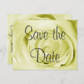 Licht Geel sparen de Datum Save The Date (Voorkant / Achterkant)