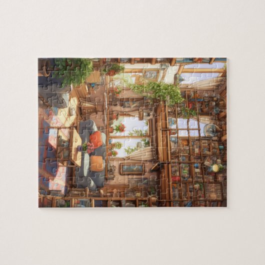 Licht gekleurde klassieke kamer legpuzzel (Horizontaal)