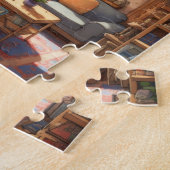 Licht gekleurde klassieke kamer legpuzzel (Zijkant)