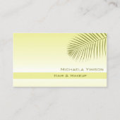 Licht gele gradiëntmoderator met eenvoudig handpal visitekaartje (Voorkant)