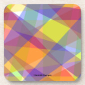 Licht Geometrisch - Plastic Onderzetter (Voorkant)