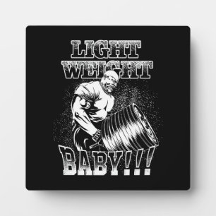 Licht gewicht Baby - Gym Workout Bodybuilding Fotoplaat