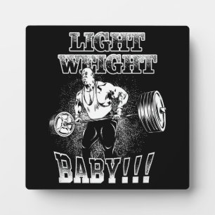 Licht gewicht Baby - Gym Workout Bodybuilding Fotoplaat