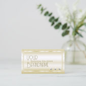 Licht Golden met diamanten Luxury en Professional Visitekaartje (Staand voorkant)