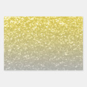 Licht goud zilvergrijs ombre inpakpapier vel (Voorkant)