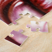 Licht griezelig maar mooi vrouw met tranen legpuzzel (Zijkant)