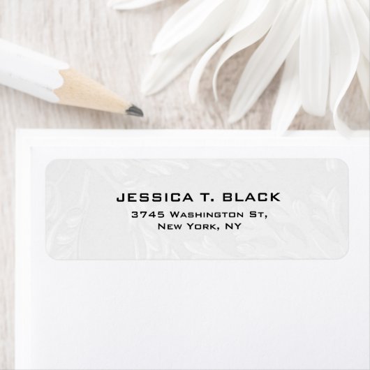 Licht Grijs Elegant Modern Trendy Etiket (Insitu)