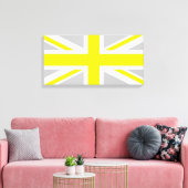 Licht grijs en Gele Uniefactrice Canvas Afdruk (Insitu (Woonkamer))