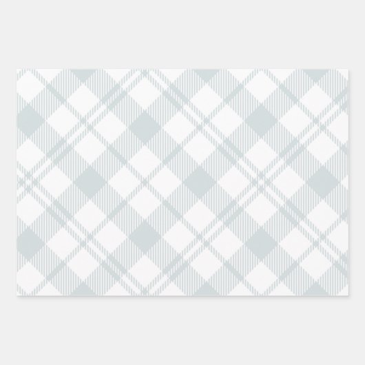 Licht grijs en wit geplakt papier inpakpapier vel (Voorkant)