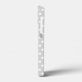 Licht grijs en wit poka vlek. Case-Mate iPhone case (Achterkant / Links)