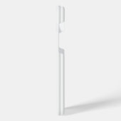 Licht grijs en wit vijf strepen patroon iPhone hoesje (Linkerkant)