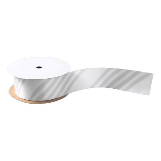 Licht grijs en wit vijf strepen patroon lint (Spoel)