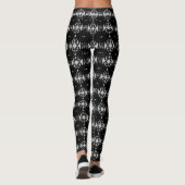 Licht grijs en zwart patroon leggings (Achterkant)