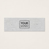 Licht grijs logo oplegkaart mini visitekaartjes (Voorkant)