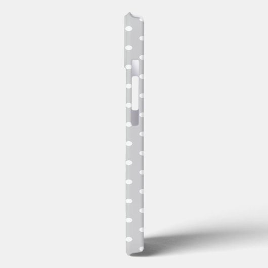 Licht grijs met Stippen Case-Mate iPhone Case (Achterkant / Links)