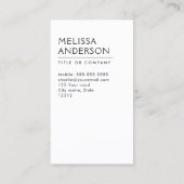Licht grijs met weven hout, minimalistisch profess visitekaartje (Achterkant)