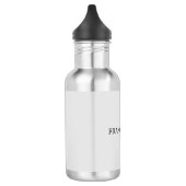 Licht grijs minimalistisch platte moderne waterfles  (Links)