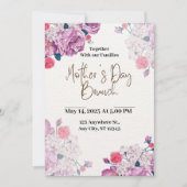 Licht grijs Oranje roze Moederdag Kaart (Voorkant)