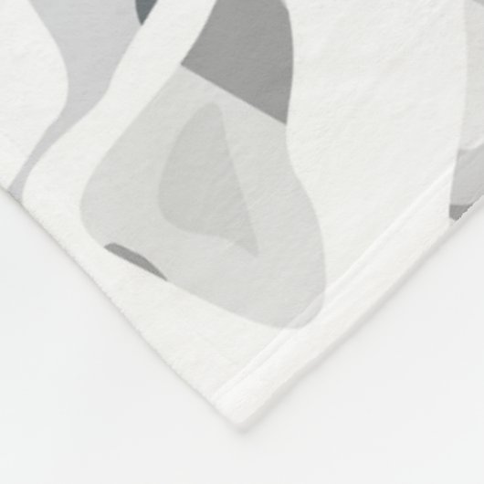 Licht grijze vlekken Abstract gevlekt patroon Fleece Deken (Hoek)