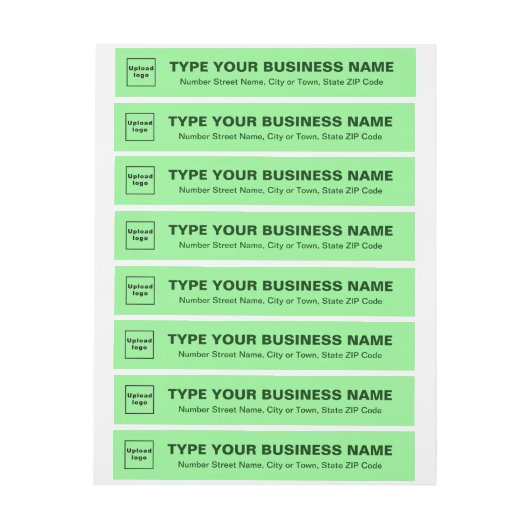 Licht Groen Adres Bedrijfs van de Terugkeer (Vel)