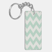 Licht groen Chevron AcrylSleutelhanger Sleutelhanger (Voorkant Links)