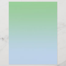 Licht groen en blauw verlooppapier