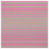 Licht groen en diep roze linnen patroon stof (Swatch)