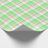 Licht groen en roze, gelukkig sneller cadeaupapier (Hoek)