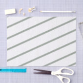 Licht groen en wit gestript tissuepapier (Craft)