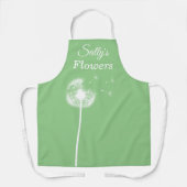 Licht Groen Paardebloem Schort (Voorkant)