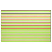 Licht groen, tinnen, rood en donkergrijs patroon stof (Fat Quarter)