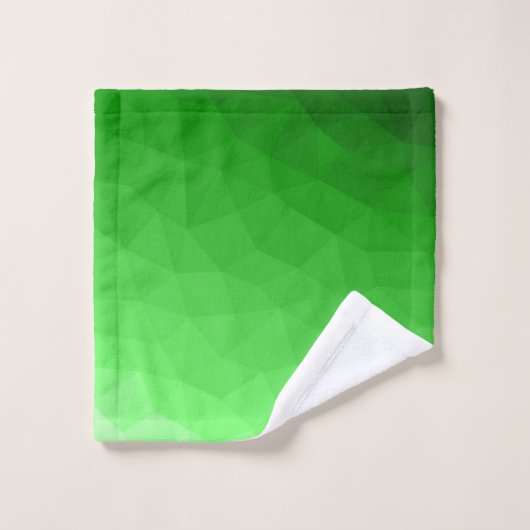 Licht groen verloop geometrisch gaas helder patroo bad handdoek (Wasdoekje)