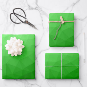 Licht groen verloop geometrisch gaas helder patroo inpakpapier vel