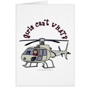 Licht helikopter Pilot Girl