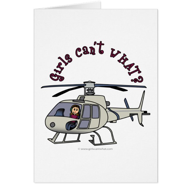 Licht helikopter Pilot Girl (Voorkant)