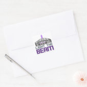 Licht het Beam - Sacramento Basketball Vierkante Sticker (Envelop)