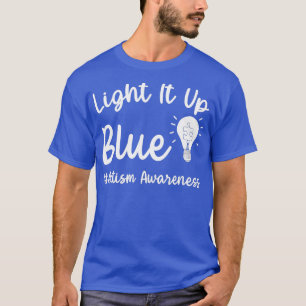 Licht het blauwe autisme op dat ik blauw Draag voo T-shirt