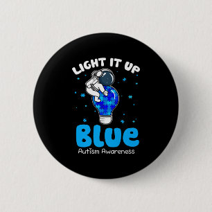 Licht het blauwe schimmeltje op Autisme Autisme Aw Ronde Button 5,7 Cm