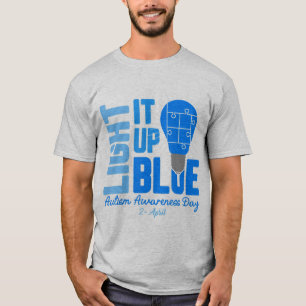 Licht het blauwe Shirt voor autisme op, autisme Aw