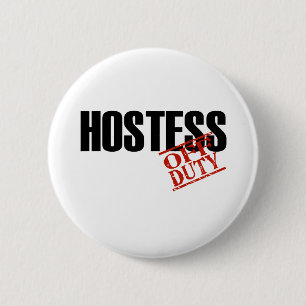 LICHT HET BUITEN DIENST VAN DE STEWARDESS RONDE BUTTON 5,7 CM