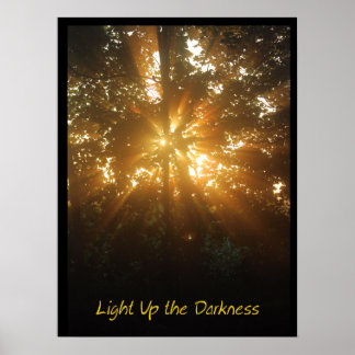 Licht het donkere Poster op