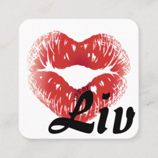 Licht het eenvoudig vierkante visitekaartje