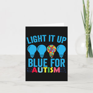 Licht het op Blauw Autisme Bewustzijn Maand 1 Kaart