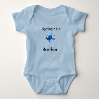 Licht het op blauw (broeder) Creep Romper