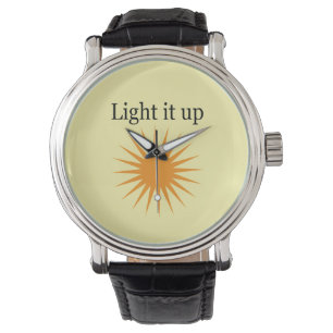 Licht het op, geel horloge