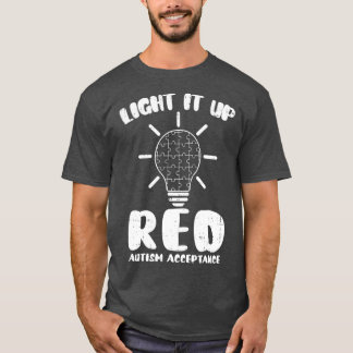 Licht het op rood in plaats van puzzelstukautisme t-shirt