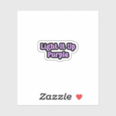 Licht het Paarse epilepsiebewustzijn op Sticker (Vel)