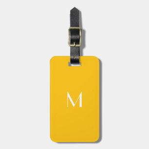 licht honing amber - voeg monogram bagagelabel toe